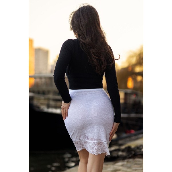 Jupe longue blanche Catalina 